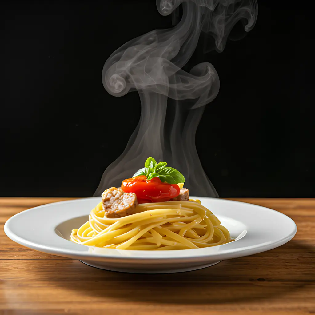 Photo of the signature pasta dish fresh out of the oven